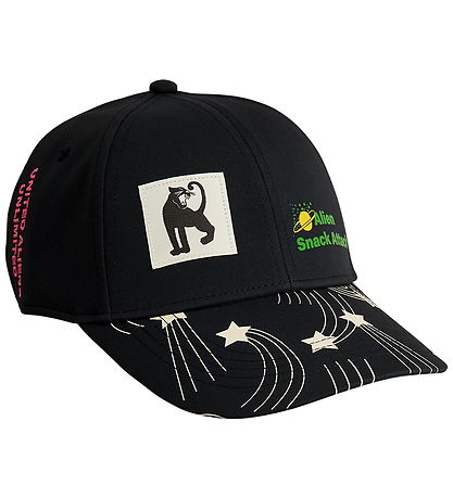 Mini Rodini Cap - Snack Attack - Black