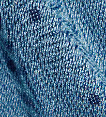 Mini Rodini Sommarhatt - Denim Dots - Blå