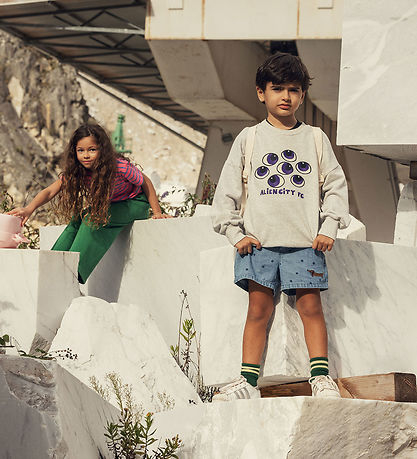 Mini Rodini Shorts - Denim Dots - Blue