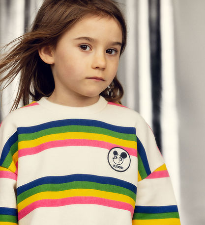 Mini Rodini Sweatshirt - Ritzratz Stripe - Multifarvet