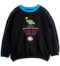 Mini Rodini Sweatshirt - Space Tour - Sort