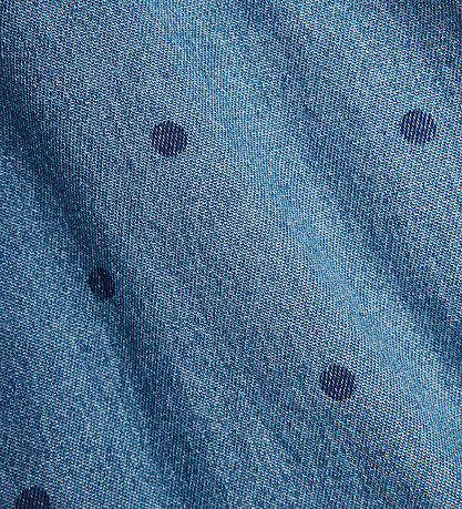 Mini Rodini Skjorta - Denim Dots - Blå