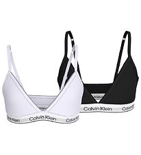 Calvin Klein BH u. Bøjle - Triangle - 2-pak - Sort/Hvid