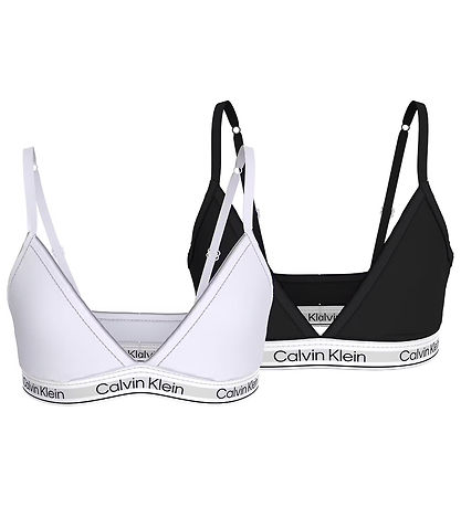 Calvin Klein BH u. Bøjle - Triangle - 2-pak - Sort/Hvid
