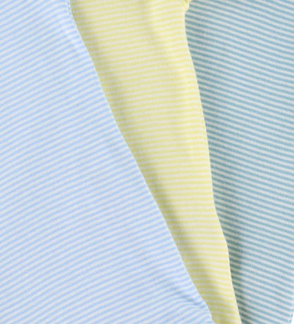 Petit Bateau Body k/æ - 3-pak - Blå/ Grøn/ Gul