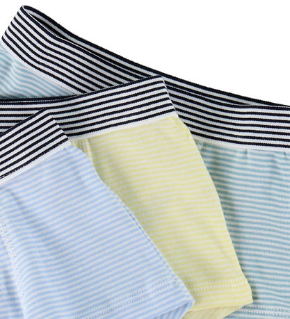 Petit Bateau Boxershorts - 3-pak - Blå/ Grøn/ Gul