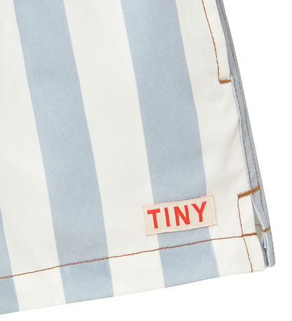 Tiny Cottons Shorts - Washed Blue/Hvidstribet