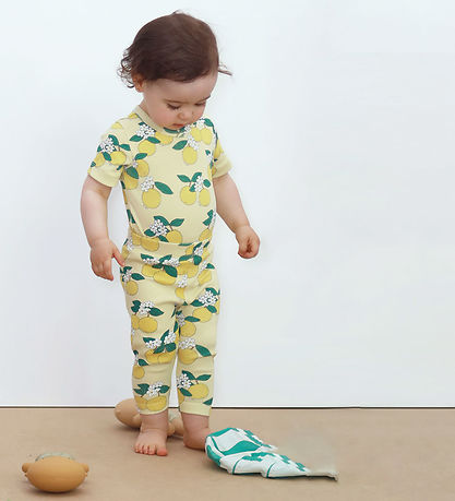 Tiny Cottons Leggings - Rib - Oranges - Mellow Yellow