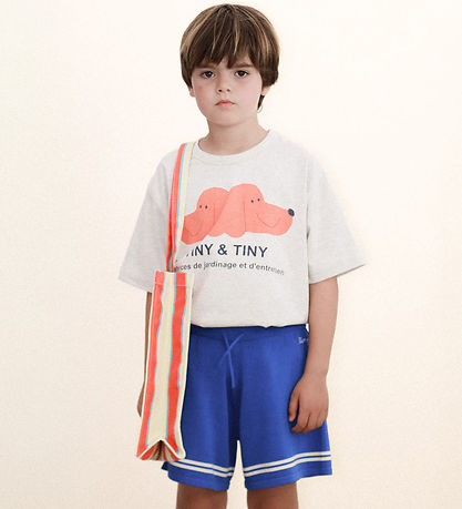 Tiny Cottons T-shirt - Dog Graphic - Cream Heather