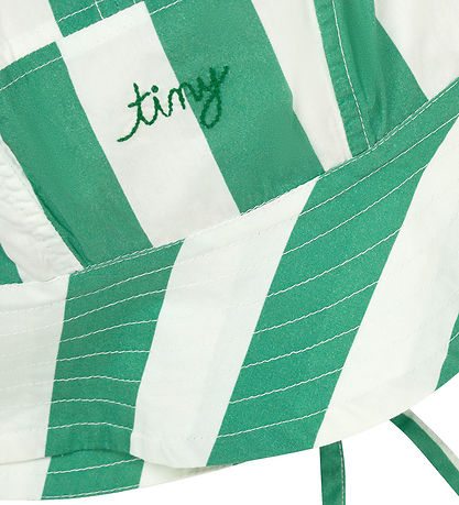 Tiny Cottons Sommerhat - Emerald Stripes