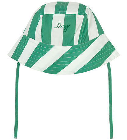 Tiny Cottons Sommerhat - Emerald Stripes
