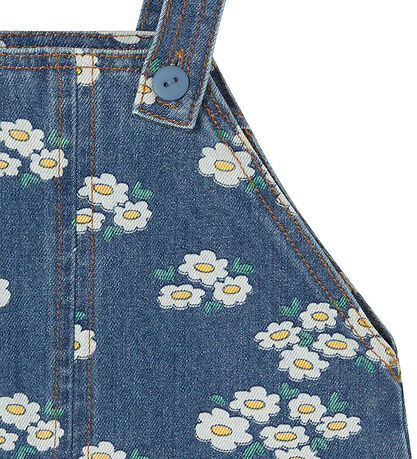 Tiny Cottons Smækbukser - Blossom - Medium Wash Denim