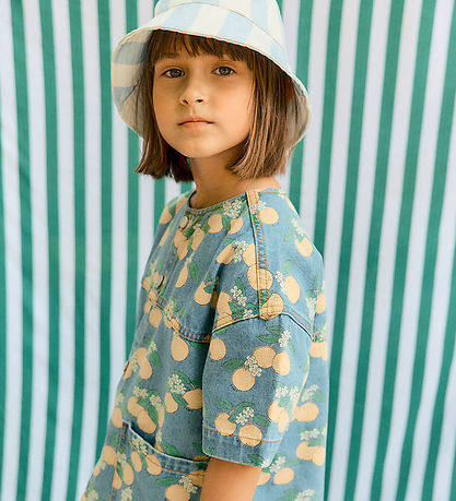 Tiny Cottons Kjole - Oranges - Light Wash Denim