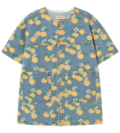 Tiny Cottons Kjole - Oranges - Light Wash Denim