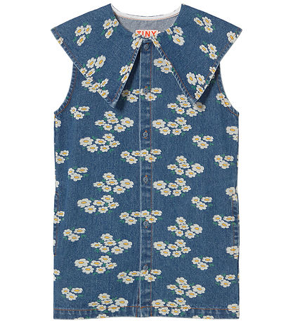 Tiny Cottons Kjole - Blossom - Medium Wash Denim