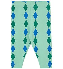 Tiny Cottons Leggings - Rib - Diamonds - Washed Emerald