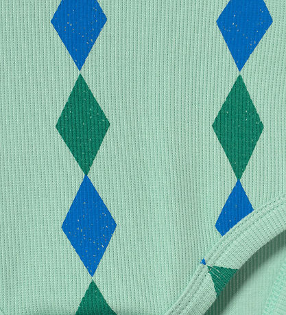 Tiny Cottons Body k/æ - Rib - Diamonds - Washed Emerald