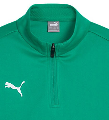 Puma Træningsbluse m. Lynlås - TeamGOAL - Sport Green/ White Gre