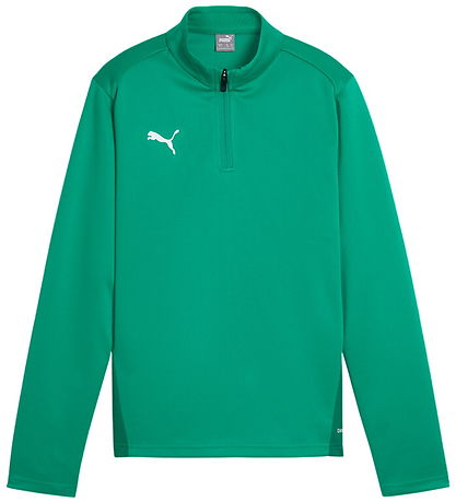 Puma Træningsbluse m. Lynlås - TeamGOAL - Sport Green/ White Gre