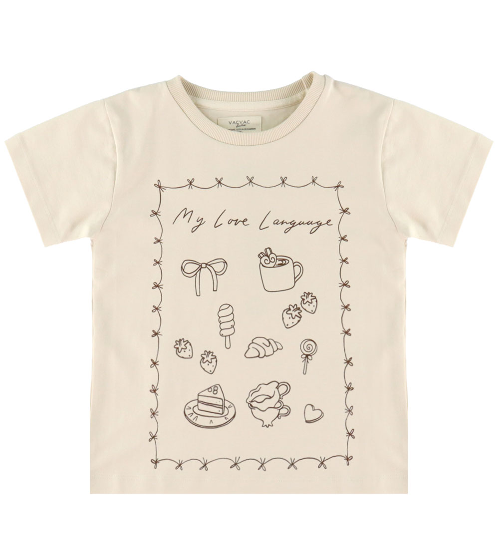 VACVAC T-Shirt - AMÈLIE - Blush Beige - VACVAC - 5-6 jaar (110-116) - T-Shirts