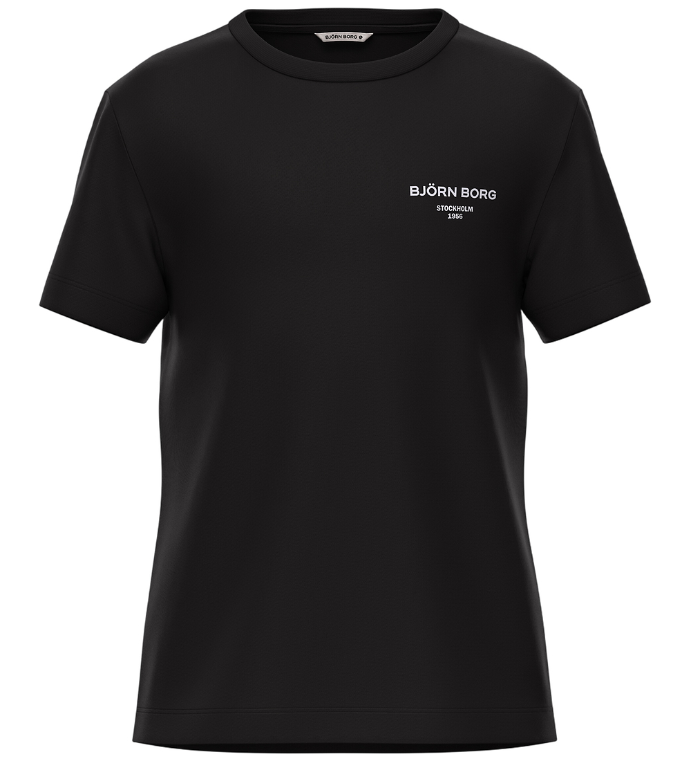 Björn Borg T-Shirt - Borg Essential - Black Beauty - Björn Borg - 11-12 Jahre (146-152) - T-Shirts