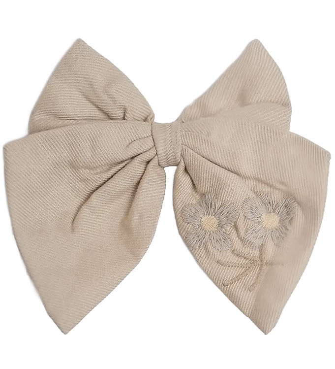 Vibe hårsløjfe med broderede blomster Summer Sand - Onesize