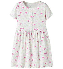 Name It Kjole - NmfVemia - Cloud Dancer/Random Heart