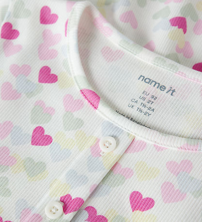 Name It Kjole - NmfVemia - Cloud Dancer/Random Heart