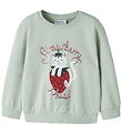 Name It Sweatshirt - NmfVisus - Pale Aqua/Strawberry Cat