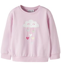 Name It Swetshirt - NmfVisus - Pirouette/Sky Hearts