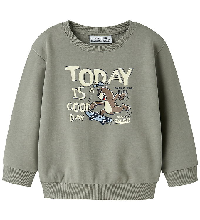 Name It Sweatshirt - NmmValexander - Shadow/Bear Skater