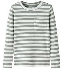 Name It Bluse - Rib - NmmDekab - Shadow/Cloud Dancer