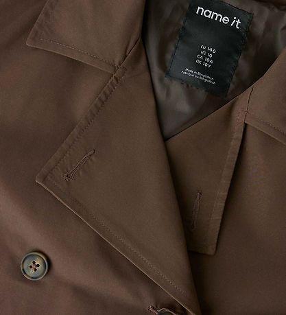 Name It Frakke - NkfMadelin - Kort - Chocolate Brown