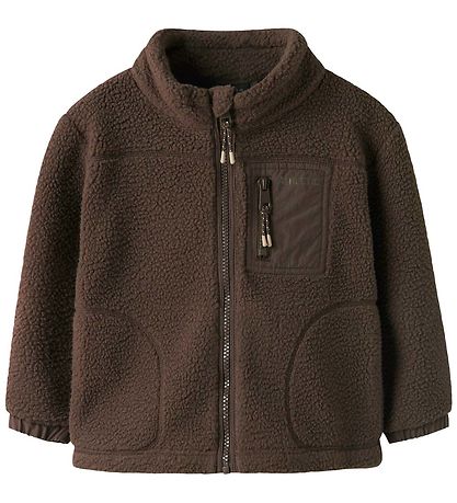 Name It Fleecejakke - NmMiller - Chocolate Brown