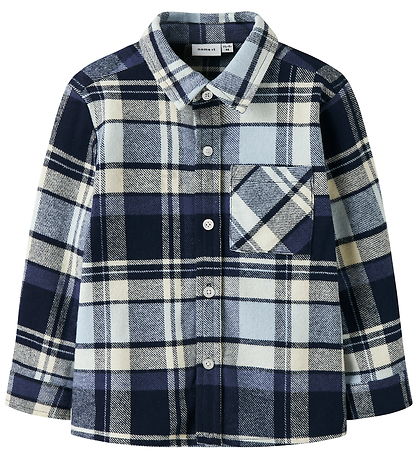 Name It skjorte - NmmDetul - Blue Fog