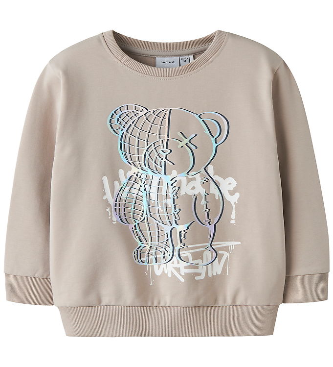 Name It Sweatshirt - NmmDonvu - Chateau Gray billede