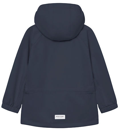 Mini A Ture Softshelljakke m. Fleece - MatAden - Ombre Blue