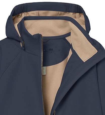 Mini A Ture Softshelljakke m. Fleece - MatAden - Ombre Blue
