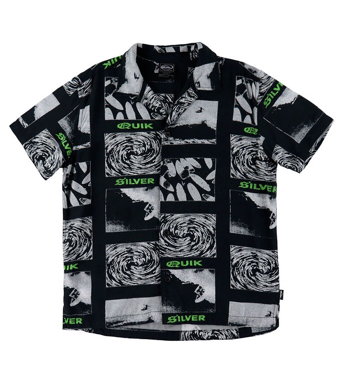 Quiksilver Skjorte - Viskose - Mercury Tube Black