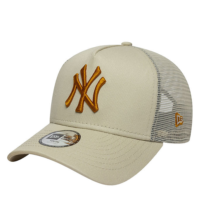 New Era Kasket - League Trucker - New York Yankees - Lys Beige m