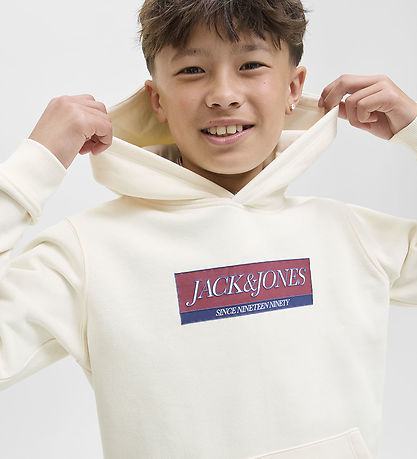 Jack & Jones Hættetrøje - JorInwood - Antique White