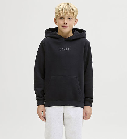 Jack & Jones Hættetrøje - JcoPoint - Black/JNR