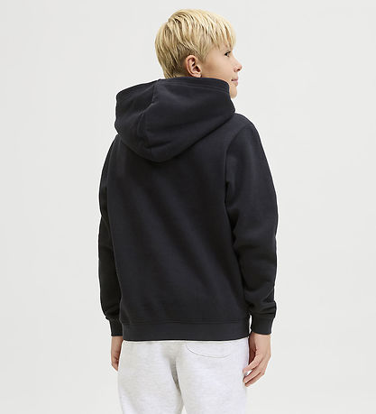 Jack & Jones Hættetrøje - JcoPoint - Black/JNR