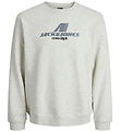 Jack & Jones Sweatshirt - JcoTier - White Melange