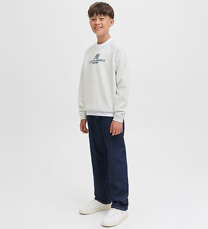 Jack & Jones Sweatshirt - JcoTier - White Melange