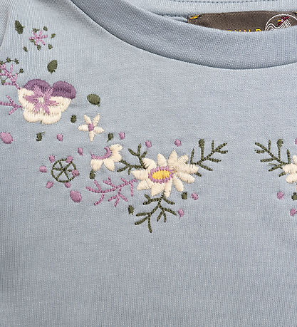 Hanevild Sweatshirt - Floral - Kentucky Blue