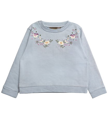 Hanevild Sweatshirt - Floral - Kentucky Blue