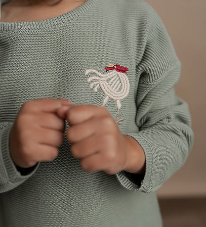 Hanevild Bluse - Strik - Lauge - Sage