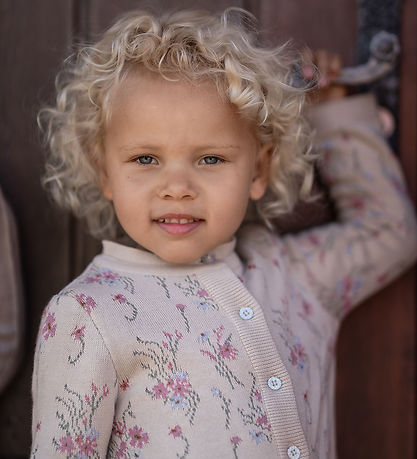 Hanevild Cardigan - Flower - Summer Sand