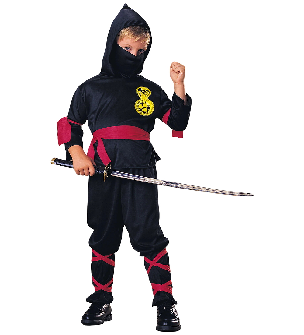 Rubies Empörung - Black Ninja - Rubies - 5-7 Jahre (110-122) - Kostüme